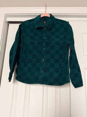 Vans Dark Teal Corduroy Button-Up Jacket